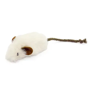 Kit Brinquedo para Gatos Ratinho 3 Unidades Flicks ratinho de pelucia branco